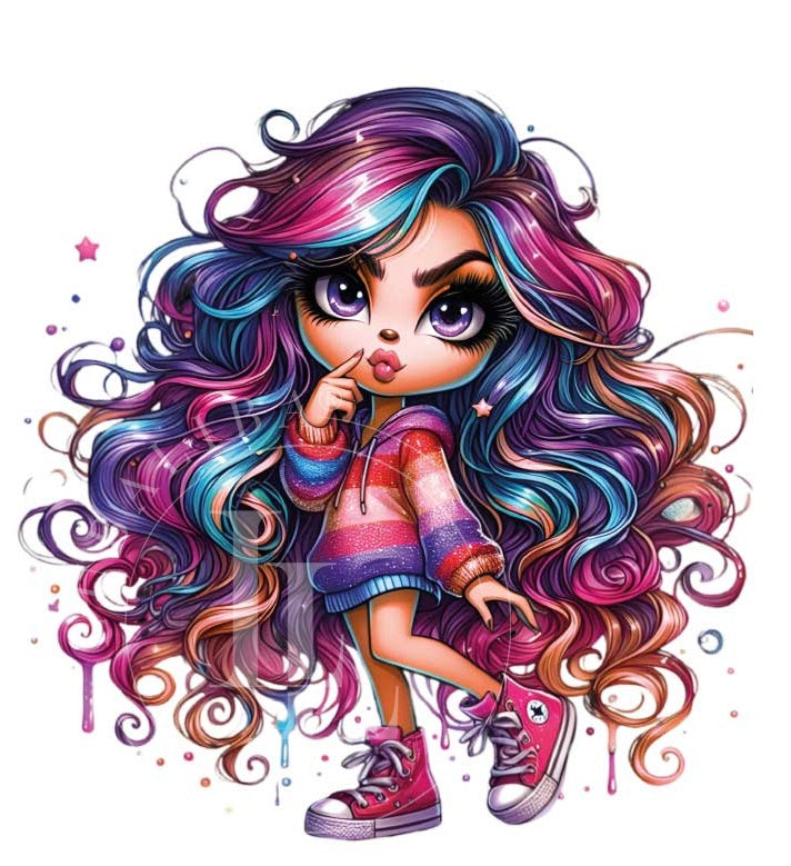 Motif « Rainbow Girl » Art n° : DVA